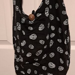 Skull Over Shoulder Bag